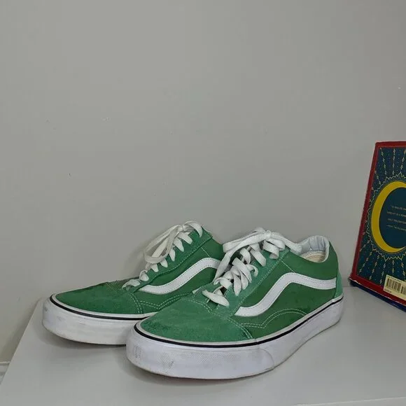 Teal Platform Vans Sneakers - Picture 2 of 4